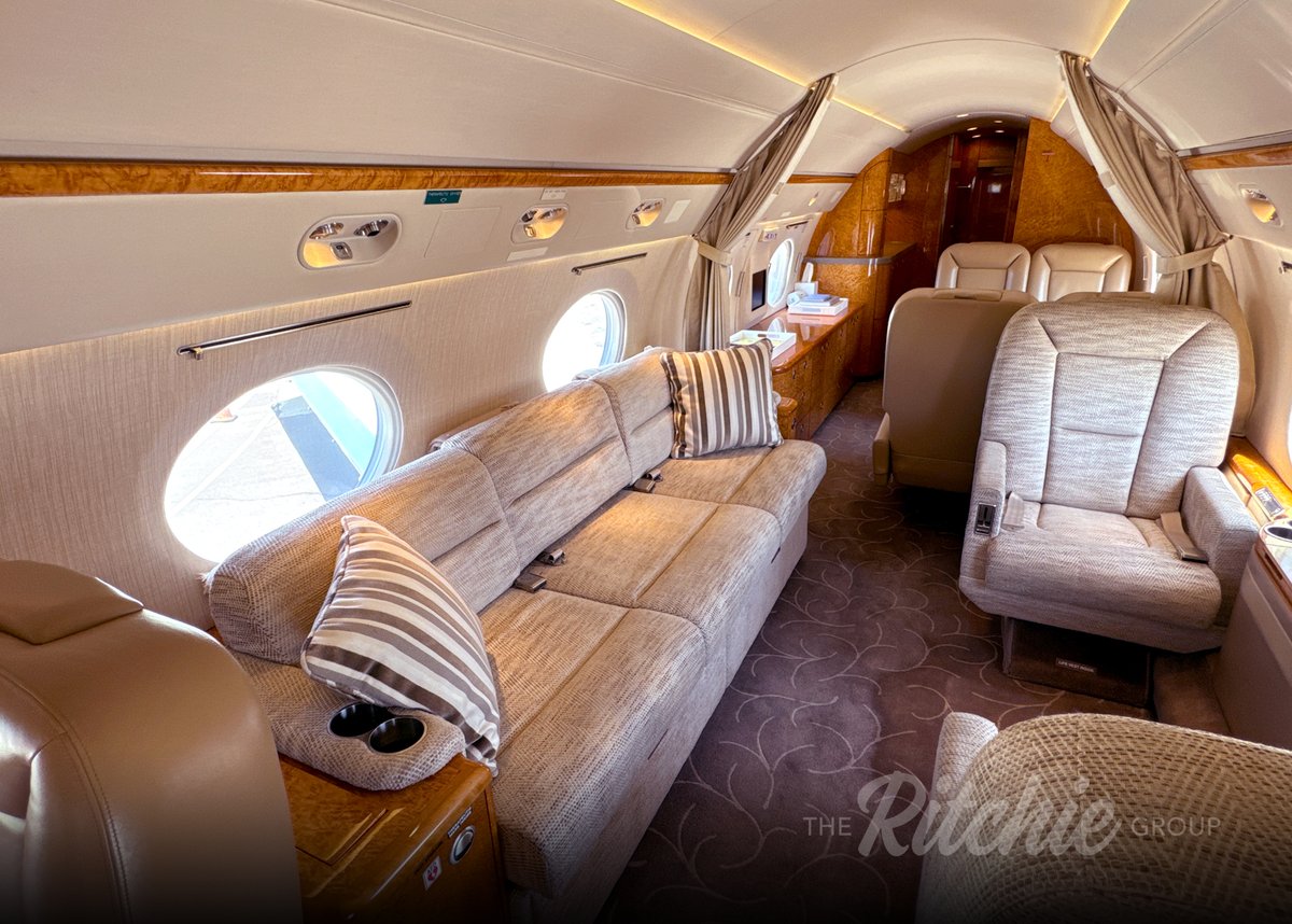 GroupRitchie's tweet photo. MOTIVATED OWNER. BRING US AN OFFER. 
2002 Gulfstream GIV-SP #1479. 
Stellar Pedigree Aircraft. 14-Pax, Aft-Galley, Fwd &amp; Aft Lavs
Let's Talk!
#aircraftforsale #gulfstream #givsp #trgjettransactions #theritchiegroup https://t.co/PD1j9RSMGF