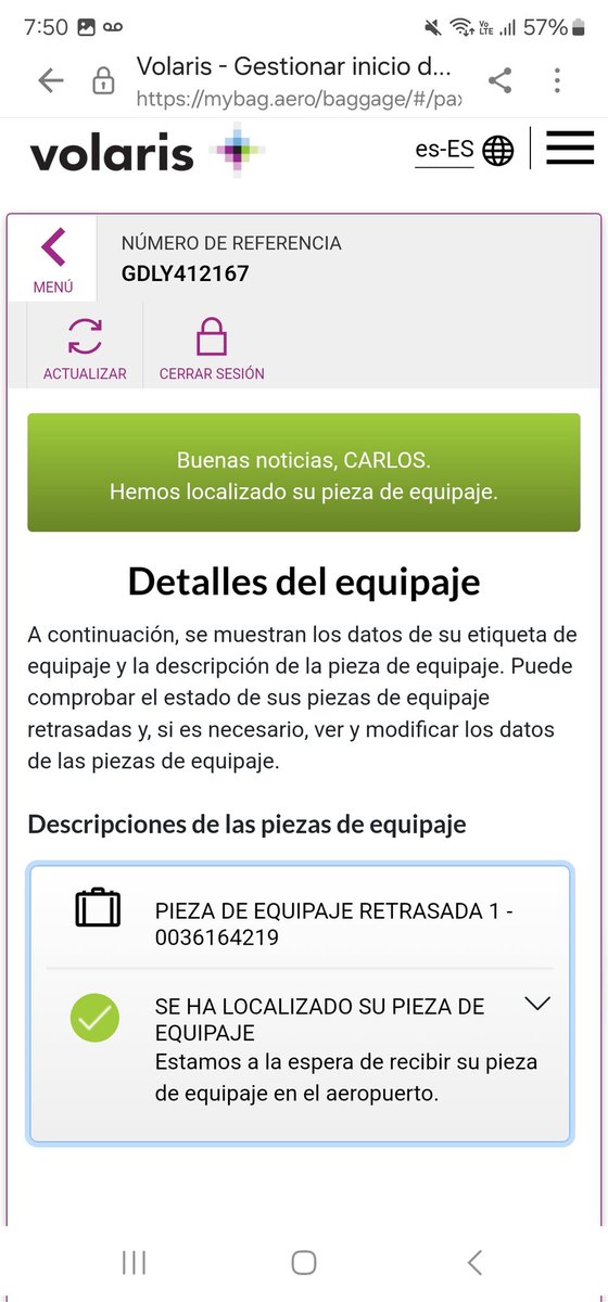 CORNELASS1's tweet image. @flyvolaris @viajaVolaris @VolarisCAM @AtencionProfeco No puede ser que cada que extravian una maleta quieran aprovecharse de la gente. Extraviaron  mi maleta, me avisaron que ya la habían localizado y cuando paso a recogerla al aeropuerto de Gdl me indican que no está...
 1/3