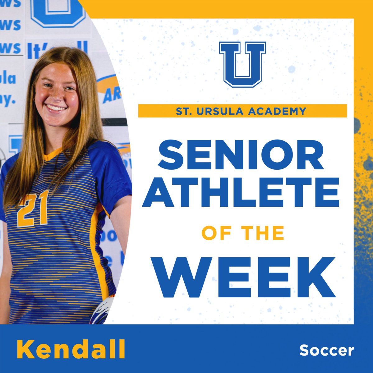 Congratulations to our senior athlete of the week, Kendall! ⚽️💙

#GoArrows