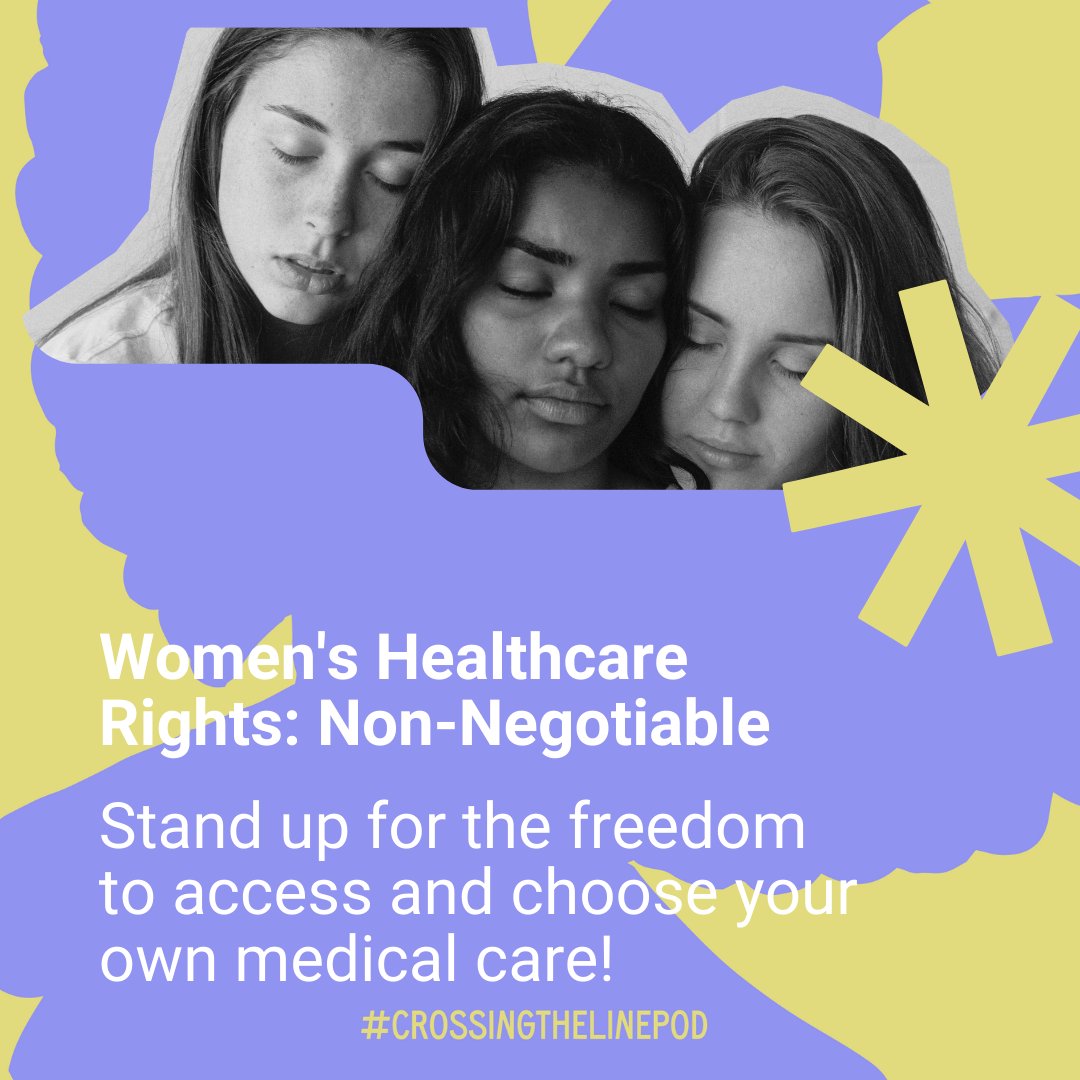 ctl_pod's tweet image. Empowering women starts with protecting their healthcare choices. Together, let's support freedom and access for all.

#HealthcareRights #CrossingTheLine #ctlpod