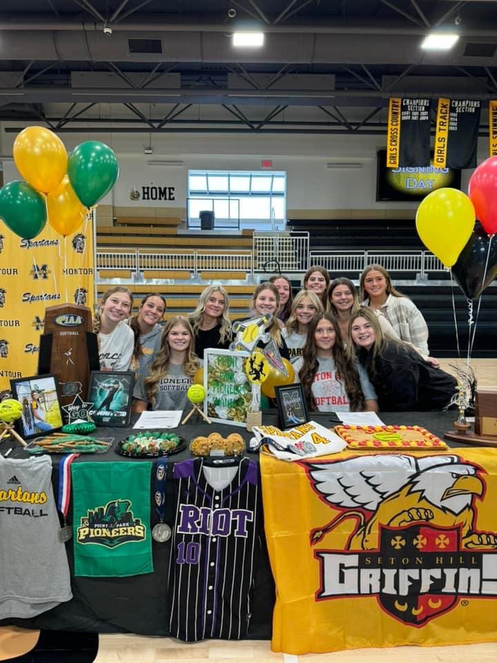 Montour High School Softball (@montoursoftball) on Twitter photo Happy Signing Day to two of our fantastic seniors, <a href="/shaniac1910/">Shania Cope</a> (<a href="/PPUsoftball/">Point Park Softball</a>) & <a href="/dterpack4/">Danielle Terpack</a> (<a href="/SHUgriffinsSB/">Seton Hill Softball</a>) 🥎🎉✍🏻 We're so proud of you both and can't wait to see what the future holds! #pioneers #griffins Happy Signing Day to two of our fantastic seniors, <a href="/shaniac1910/">Shania Cope</a> (<a href="/PPUsoftball/">Point Park Softball</a>) & <a href="/dterpack4/">Danielle Terpack</a> (<a href="/SHUgriffinsSB/">Seton Hill Softball</a>) 🥎🎉✍🏻 We're so proud of you both and can't wait to see what the future holds! #pioneers #griffins