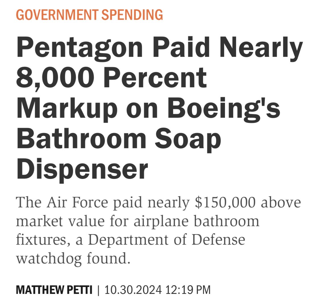 MorePerfectUS's tweet image. If we actually want to cut government waste, here’s a good place to start: