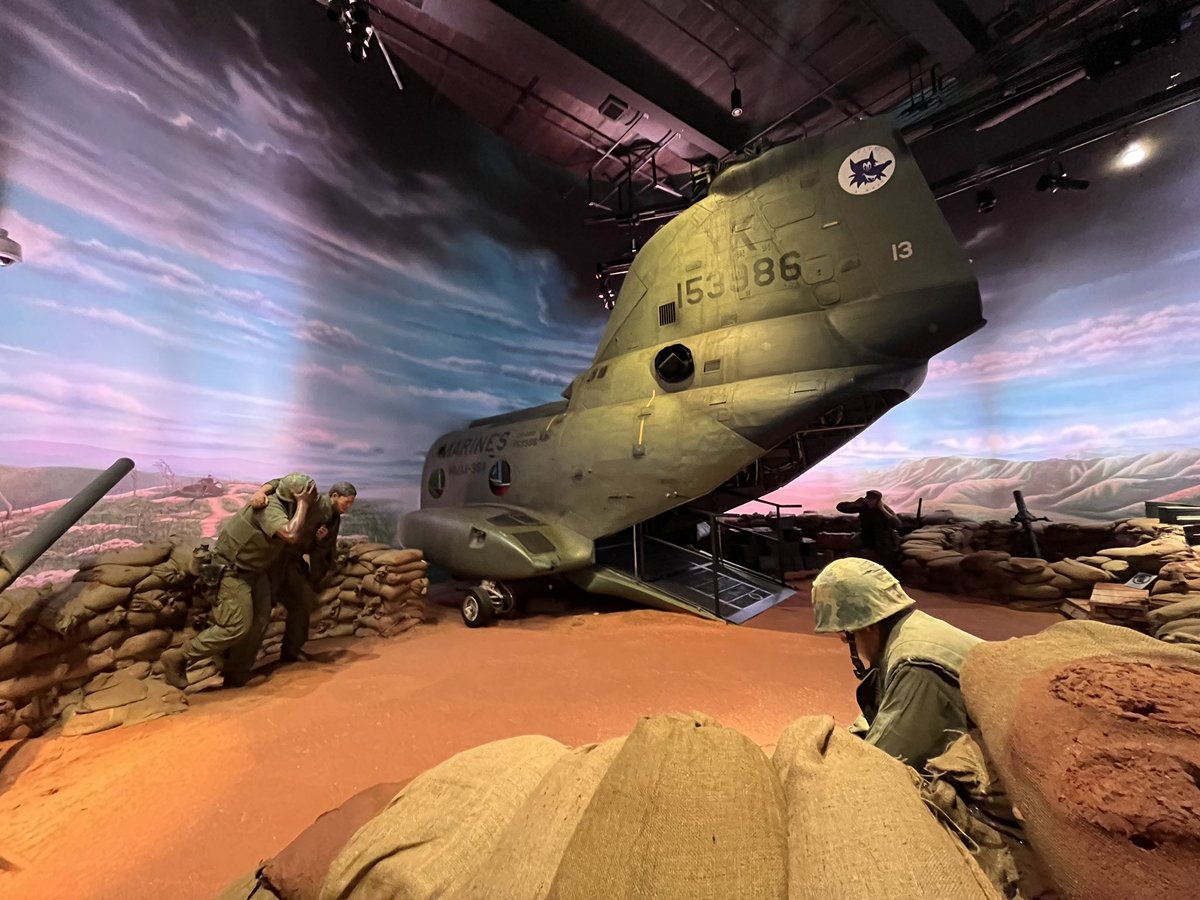 AdamGivens71's tweet photo. Recently visited @USMCMuseum for the first time. Incredibly impressive. One of the best in terms of design and the importance of artifacts.

Also the best at incorporating the history of #helicopters into a larger narrative while featuring significant airframes. Highly recommend. https://t.co/pmllM5Xa8F
