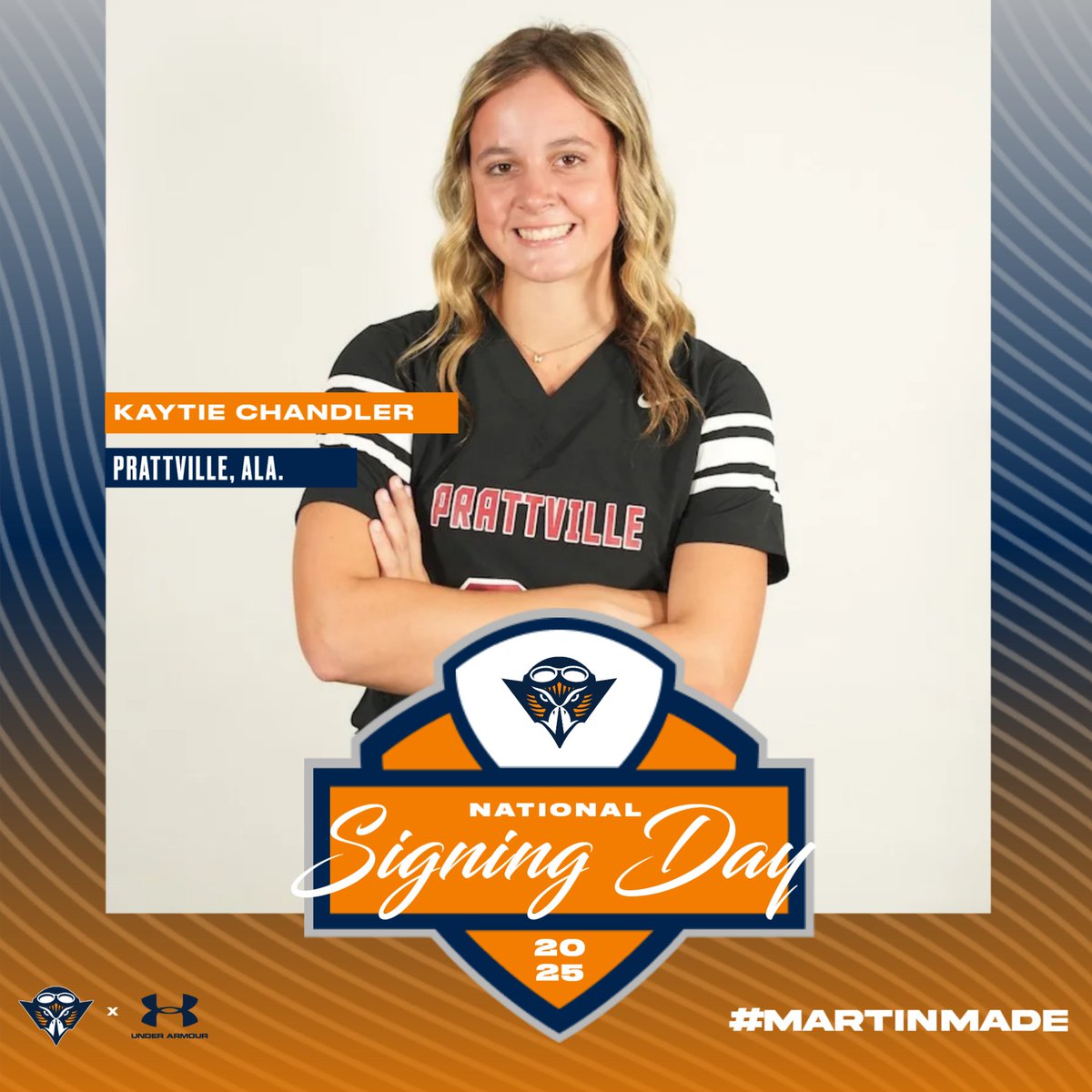 Now in the circle for the Skyhawks is Pitcher <a href="/KaytieChandler/">Kaytie Chandler</a> from Prattville, Alabama!

#MartinMade
