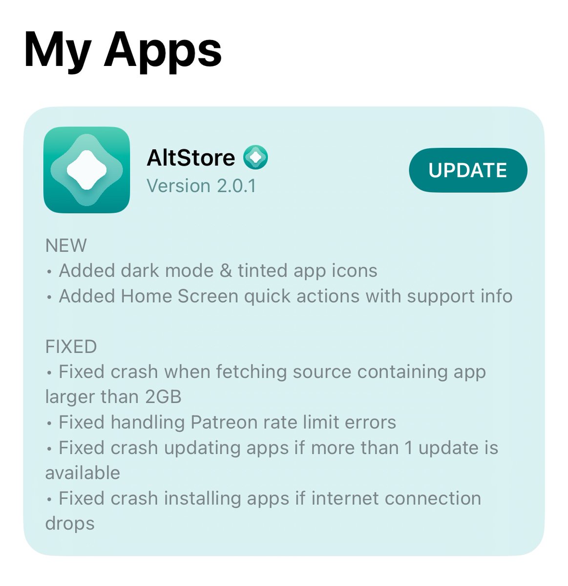 AltStore.io tweet media