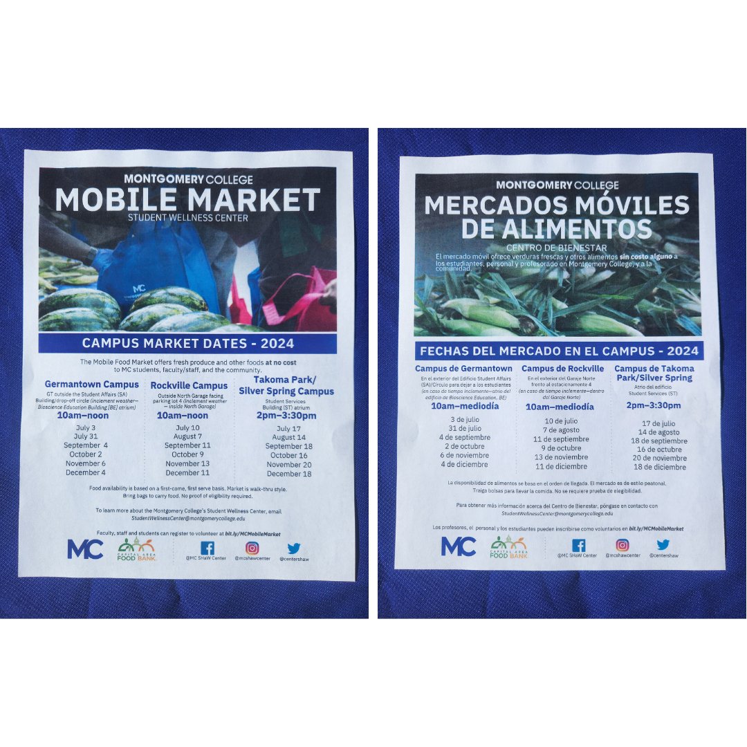 CM_Sayles's tweet photo. This morning, Team Sayles distributed free fresh produce and groceries to students, staff, and community members at the @montgomerycoll Mobile Market. A big thank you to Montgomery College, @foodbankmetrodc, and all the volunteers for supporting our fight against food insecurity! https://t.co/asTMjcYj4U
