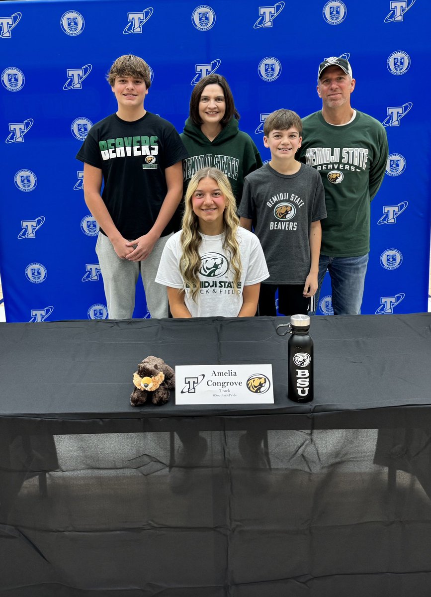 Congrats to Amelia Congrove.  Amelia will run track at Bemidji State next year.