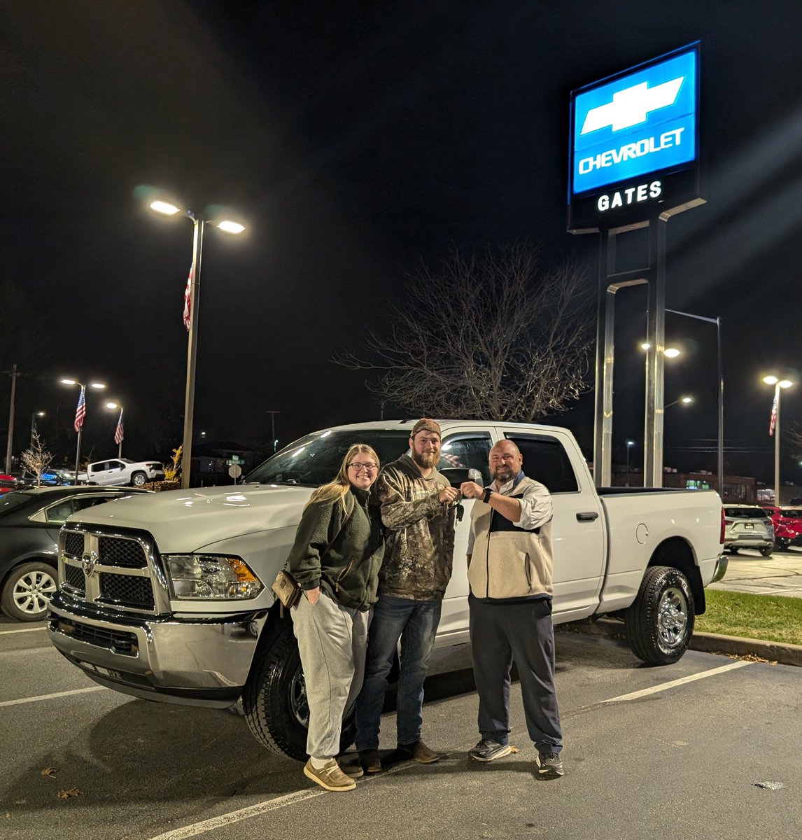 Congratulations to Joey and Ashley Parker on their 2016 Ram 2500! ⭐️ We’re thrilled you found the perfect truck with Tony Miller’s help at Gates Chevy World. Welcome to the family! #Gates