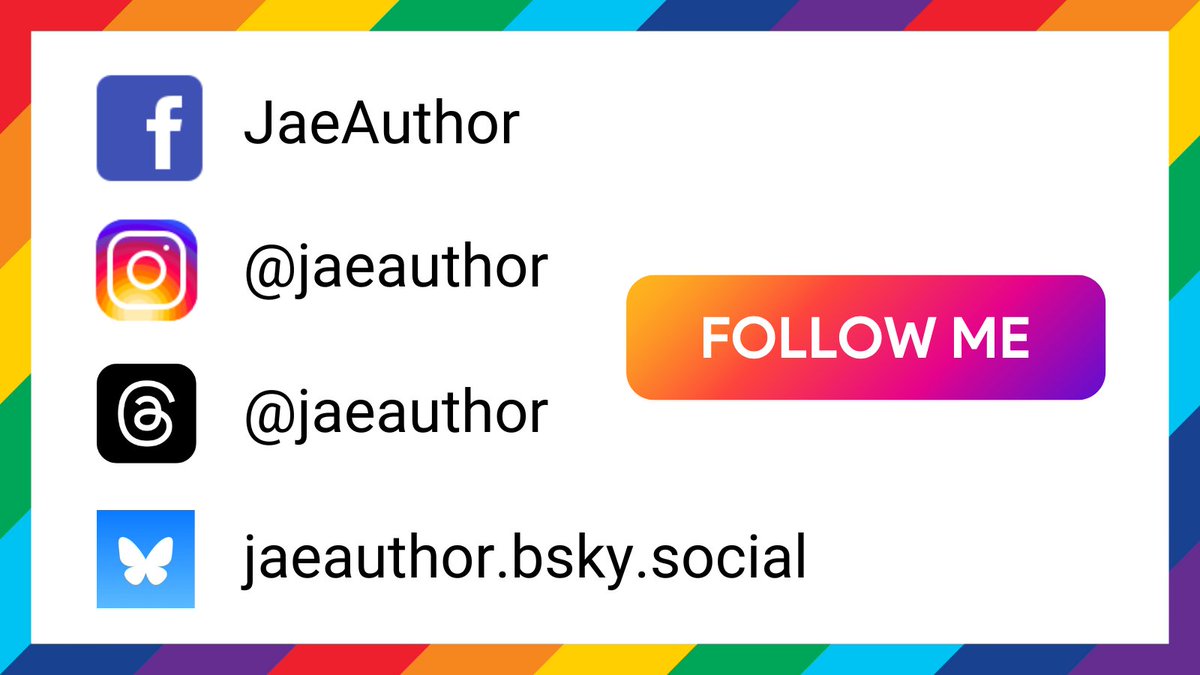I’m not leaving Twitter (yet), but if you are, make sure to follow me on other social media or sign up to my reader newsletter to stay in touch! 

jae-fiction.com/newsletter/