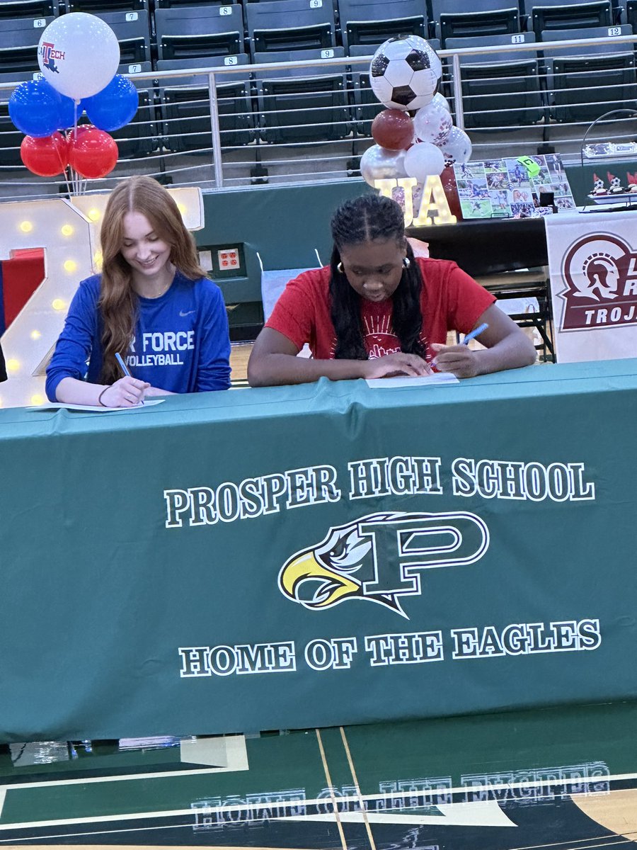 A huge congratulations to <a href="/hannah/">Hannah</a>.beauford and <a href="/sophiebridges12/">Sophie Bridges</a> for signing today. We are thankful for all of the hard work and dedication you all have devoted to this program 🥳💚🦅