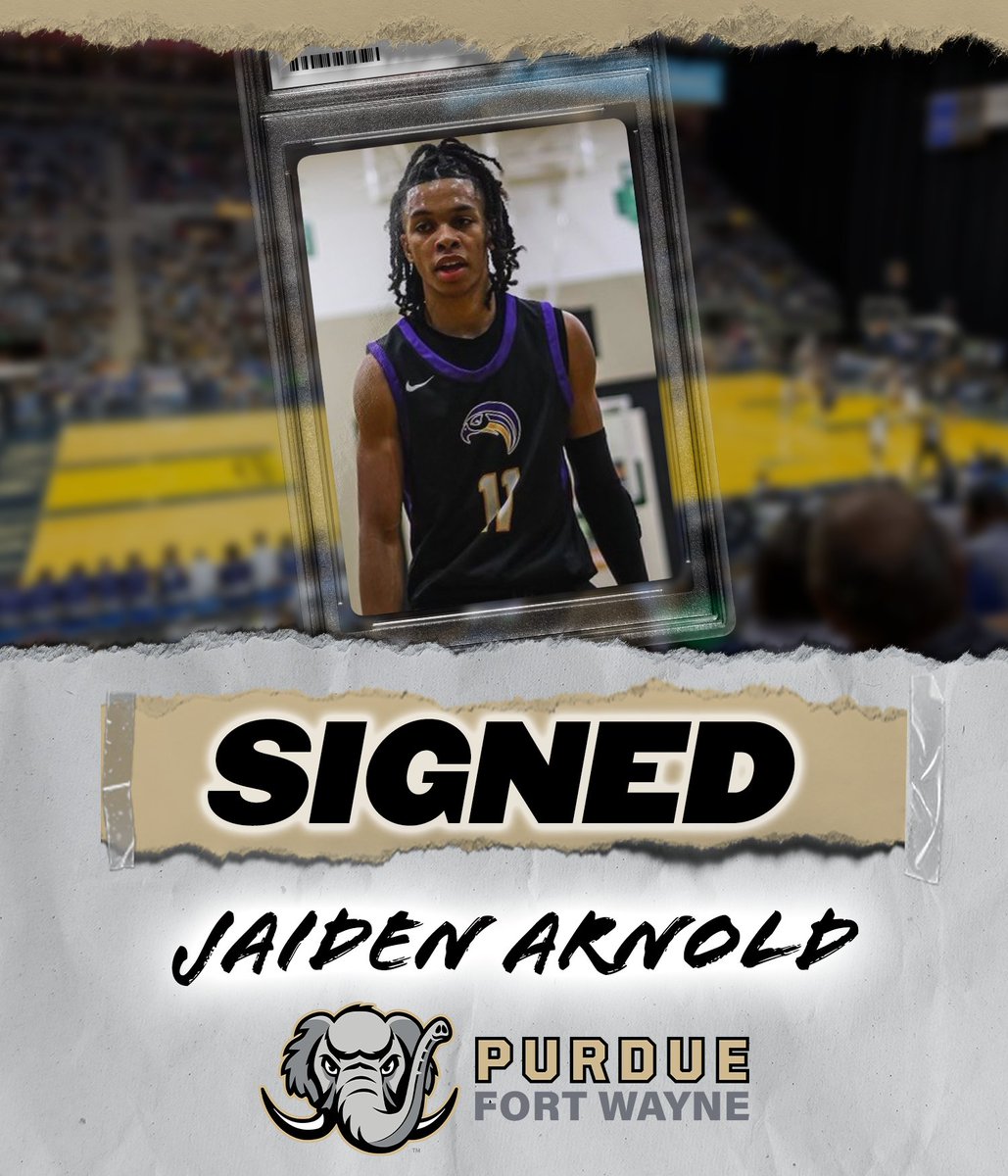Jaiden Arnold is a Mastodon! Please welcome the 6'1" guard from Cincinnati, Ohio to Fort Wayne.

#FeelTheRumble #HLMBB