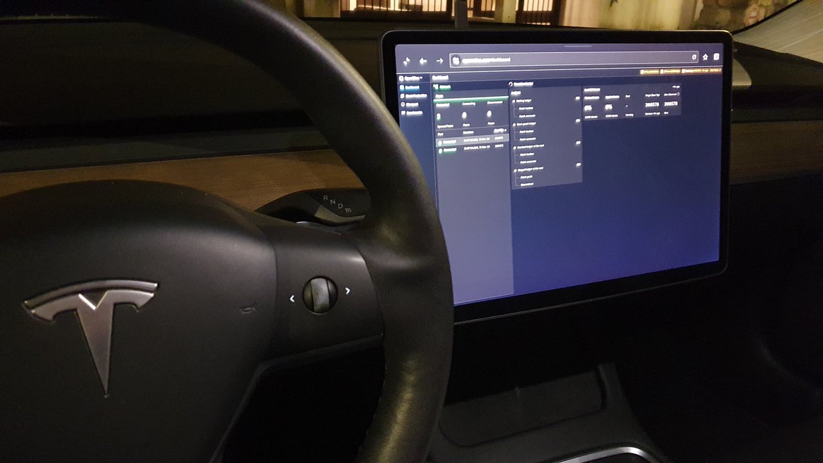 web_funky63606's tweet photo. Node $MINA in a @Tesla .... So easy.... https://t.co/UfHUrOlE91