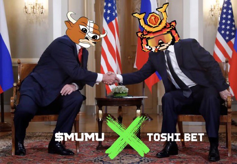 mumu_bull's tweet photo. We’re happy to announce our partnership with @ToshiBet 🤝

You can now use referral code: https://t.co/vqRV1x3cJ1 to sign up today for one of the fastest growing online crypto casinos. All the generated referral fees will be put back into $MUMU. 🐂

Happy gambling! 🎰 https://t.co/7YVUcX2uba