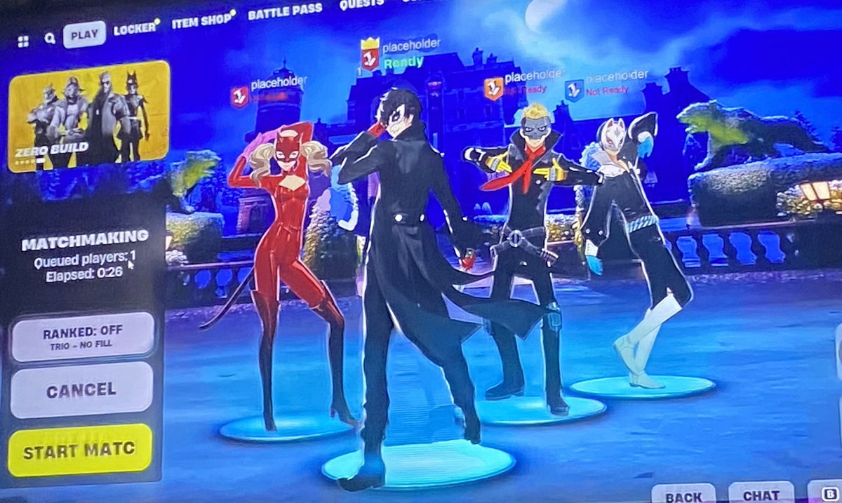 jnshibuya's tweet photo. UM WHAT??? LOOK WHAT JUST GOT LEAKED????? PERSONA 5 COLLAB FINALLY HAPPENING FOR FORTNITE??? https://t.co/dwD1FtThYp