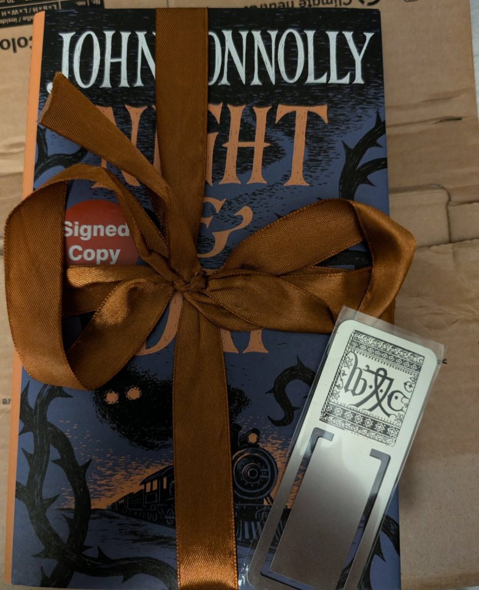 So pleased to get my copy of <a href="/jconnollybooks/">John Connolly</a> Night and Day from <a href="/BridgeBooksDro1/">Bridge Books Dromore Co Down 📚</a> never had a book delivered like this before 🤩 Fabulous service, arrived speedily, beautifully presented can't wait to dive in!!