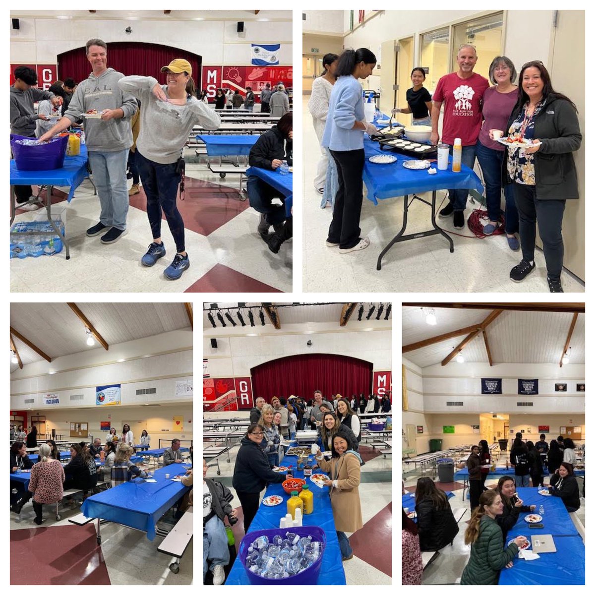 Started the day off right with a pancake breakfast for our staff and leadership students hosted by our leadership teacher, admin and our amazing volunteers Scott &amp; Lynnette Gerbert (Ms. Ellis’ parents). Thank you to everyone who helped and enjoyed. It was fun!