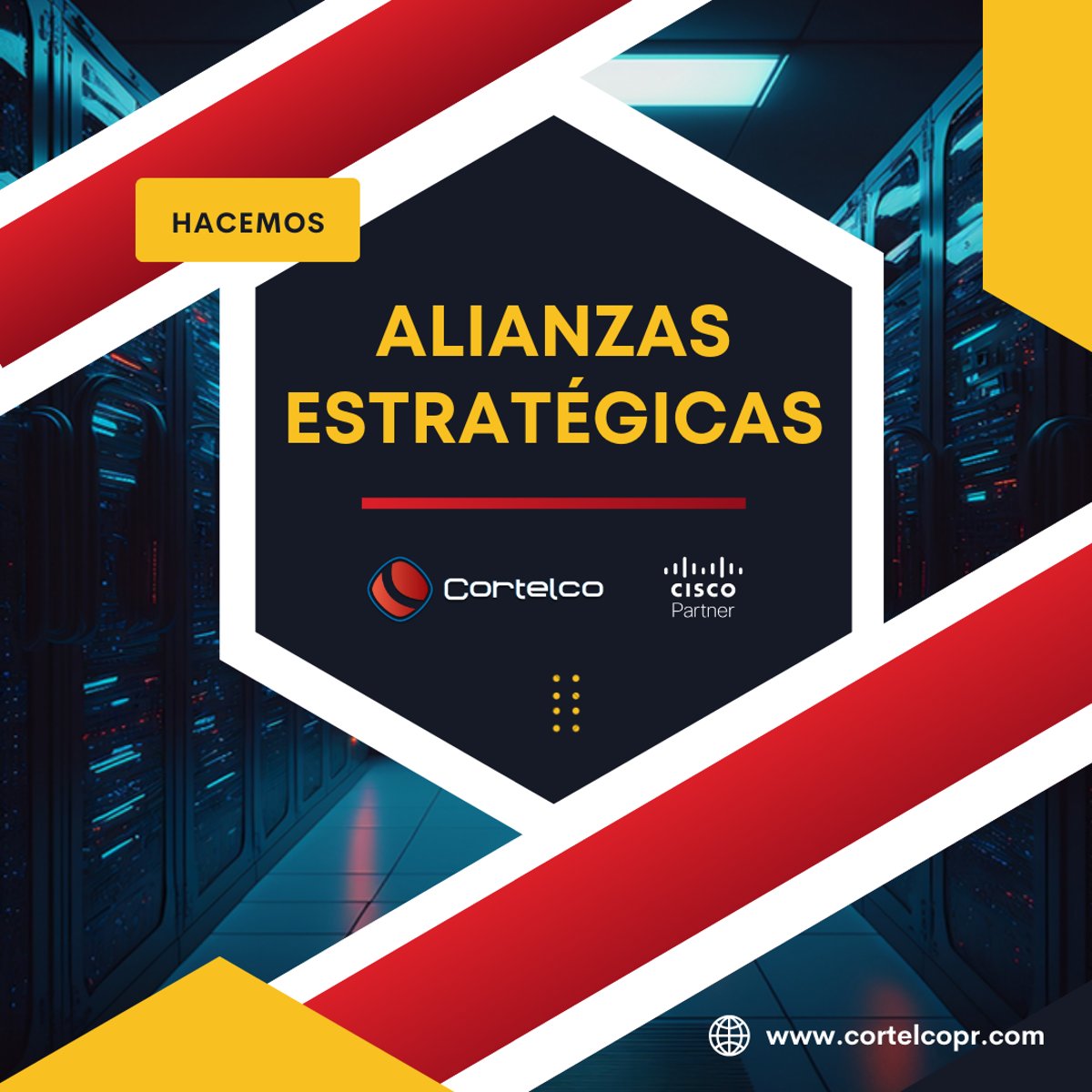 jcarlesram's tweet photo. En Cortelco Systems estamos convencidos que las alianzas estratégicas nos permiten llevar a cabo y proponer nuevos negocios estratégicos para nuestros clientes.

En Cortelco Systems somos estratégicamente Cisco Premier Partners. https://t.co/yNdmGWrNHr