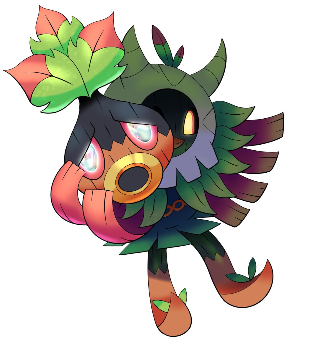 BilsuArt's tweet photo. Hyrulean Ogerpon (Deku Mask) https://t.co/cuxWq8h7dm