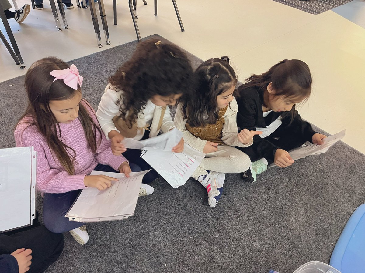 ms_schouten's tweet photo. We have started our @FlyleafLiteracy Readers Theatre! Practicing our performance helps us develop fluency while reading. We have to use finger tracking to make sure we know when it is our turn #ocsbLiteracy https://t.co/Og5QDYAQZ0