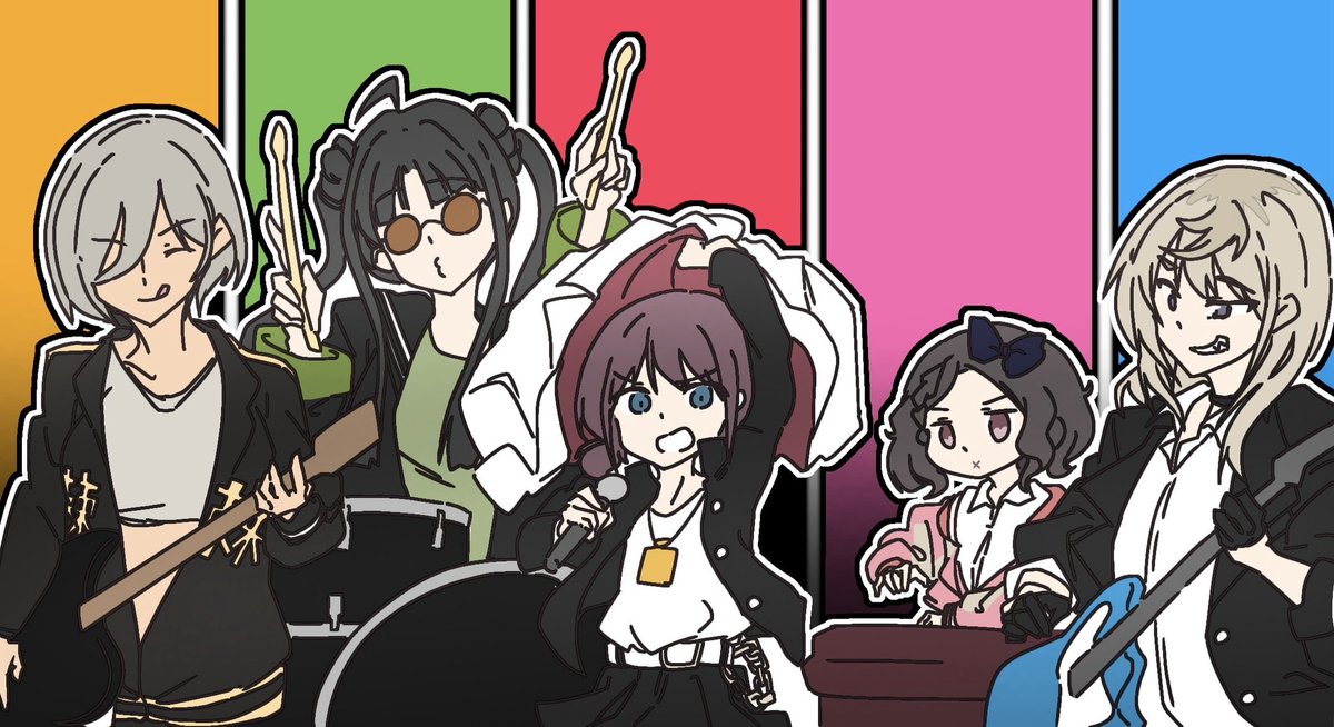 ツッパりハイスクールバンドクライ
 #ガールズバンドクライ 