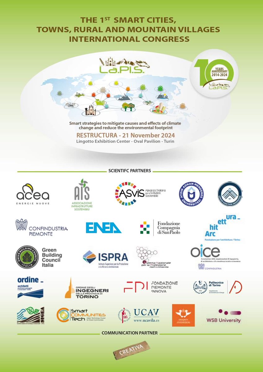 PineroloSmart's tweet photo. Pubblichiamo il comunicato relativo alla convocazione della conferenza stampa di presentazione dell'evento “The 1st Smart cities, towns, rural and mountain villages international congress”, organizzato da La.Pi.S.
La conferenza, in video, sarà pubblica https://t.co/qxuamZOMXR https://t.co/4KckCOmhLP
