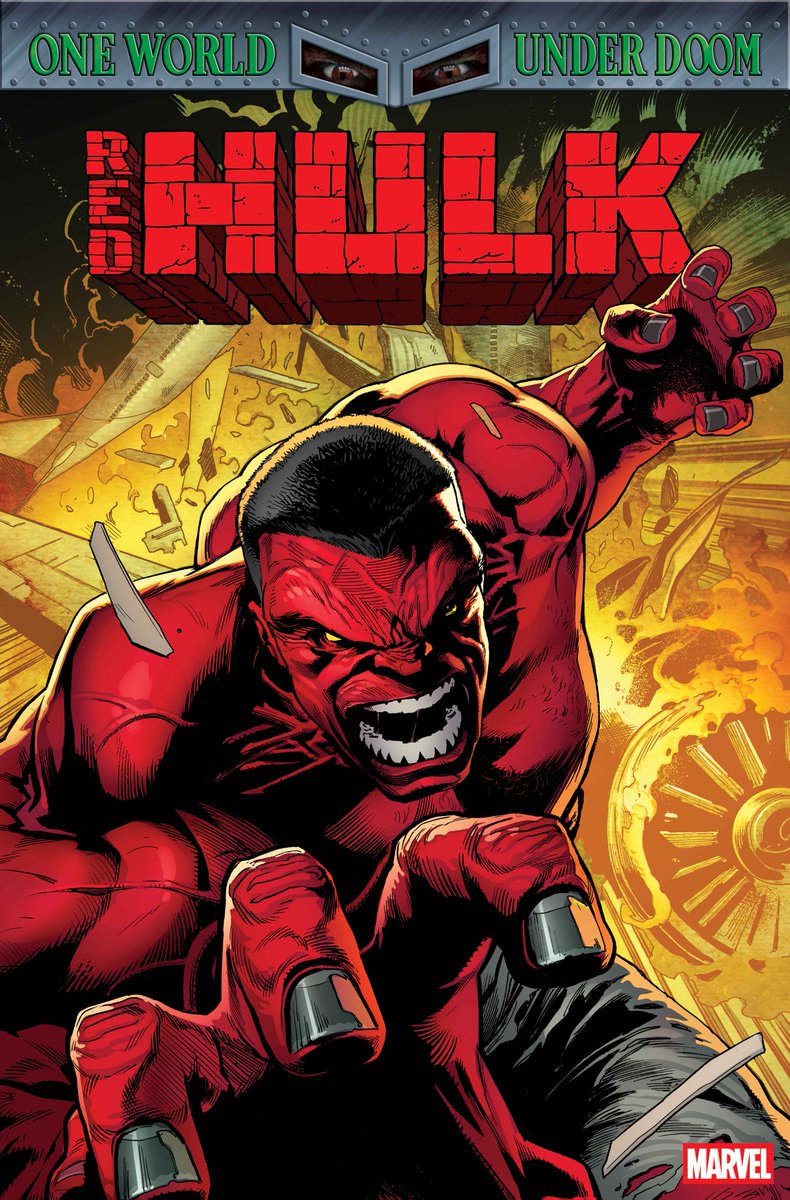 Marvel Comics (@marvelcomicshq) on Twitter photo ‘Red Hulk,’ a new #MarvelComics tie-in series to ‘One World Under Doom’, arrives this February from writer <a href="/Benjamin_Percy/">Benjamin Percy</a> and artist Geoff Shaw! 🧵
Thunderbolt Ross is a prisoner of Doctor Doom…and he's not alone. ‘Red Hulk,’ a new #MarvelComics tie-in series to ‘One World Under Doom’, arrives this February from writer <a href="/Benjamin_Percy/">Benjamin Percy</a> and artist Geoff Shaw! 🧵
Thunderbolt Ross is a prisoner of Doctor Doom…and he's not alone.