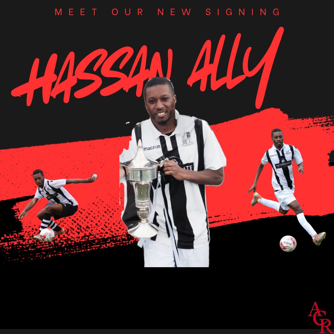 𝐓𝐡𝐞 𝐇𝐚𝐬𝐬𝐦𝐚𝐧 𝐢𝐬 𝐛𝐚𝐜𝐤 !
After a fair few years away Hassan ally is returning to alresford.whilst away he has accumulated over 250 appearances for long Melford , fans player of the year 2018,league cup trophy 2019
Everyone is looking forward to seeing him back at acr