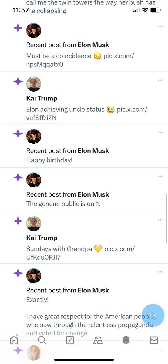sochislayer's tweet photo. This is what my notifications on Twitter are and I don’t even follow Kai Trump. Wtf.
I’m sympathetic to all political views but damn i have no control over my Twitter anymore. https://t.co/5o5TpZRdTe