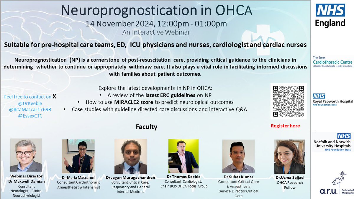 Dr Thomas Keeble (@drkeeble) on Twitter photo OHCA neuroprognostication webinar Thursday 14th Nov at midday. Please sign up - free to join from East Of England cardiac network. <a href="/ResusCouncilUK/">Resuscitation Council UK</a> <a href="/ERC_resus/">ERC - European Resuscitation Council</a> <a href="/MSEResearchTeam/">💛 MSE Research Team 💙</a> <a href="/DrNileshPareek/">Nilesh Pareek</a> <a href="/DrPaulRees/">Paul Rees</a> <a href="/EHAAT_/">ehaat_</a> <a href="/RoyalPapworth/">Royal Papworth Hospital NHS FT 💙</a> <a href="/ncurzen/">curzen </a> OHCA neuroprognostication webinar Thursday 14th Nov at midday. Please sign up - free to join from East Of England cardiac network. <a href="/ResusCouncilUK/">Resuscitation Council UK</a> <a href="/ERC_resus/">ERC - European Resuscitation Council</a> <a href="/MSEResearchTeam/">💛 MSE Research Team 💙</a> <a href="/DrNileshPareek/">Nilesh Pareek</a> <a href="/DrPaulRees/">Paul Rees</a> <a href="/EHAAT_/">ehaat_</a> <a href="/RoyalPapworth/">Royal Papworth Hospital NHS FT 💙</a> <a href="/ncurzen/">curzen </a>