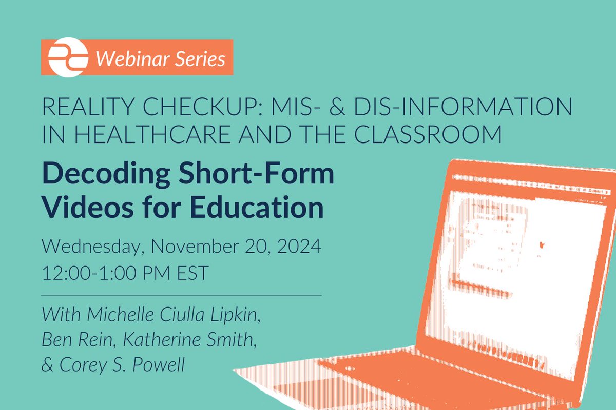 Next Wednesday at 12pm ET, NAMLE's Executive Director, Michelle Ciulla Lipkin, will join our friends <a href="/pulitzercenter/">Pulitzer Center</a> for a panel discussion about media consumption and literacy education in the classroom. Learn more and register! 🔗 ow.ly/NPO050U5CRH