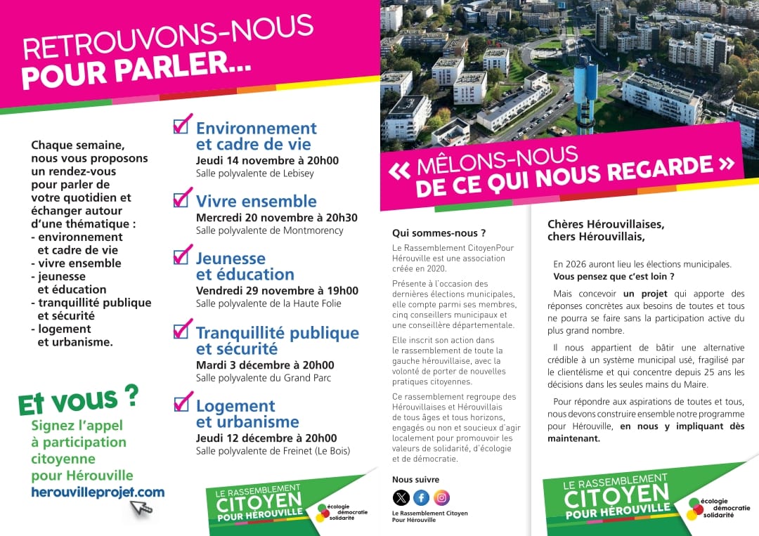 Le Rassemblement Citoyen pour Hérouville tweet media