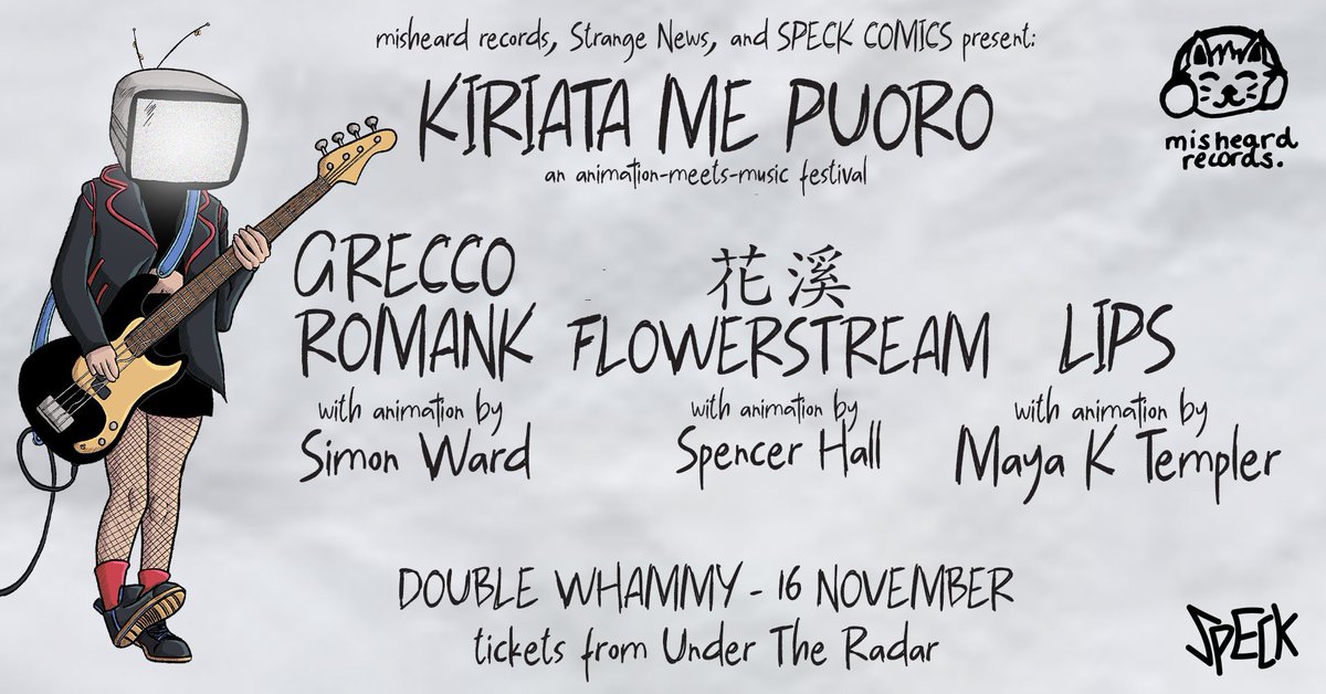 Simon Ward (@simonmward) on Twitter photo Tāmaki Makaurau I'll be at Dbl Whammy on Saturday night with some new animations for <a href="/GreccoRomank/">Grecco Romank</a> . Amazing lineup, amazing visuals ... should be very enjoyable. Tix here undertheradar.co.nz/tour/26450/Kir… Tāmaki Makaurau I'll be at Dbl Whammy on Saturday night with some new animations for <a href="/GreccoRomank/">Grecco Romank</a> . Amazing lineup, amazing visuals ... should be very enjoyable. Tix here undertheradar.co.nz/tour/26450/Kir…
