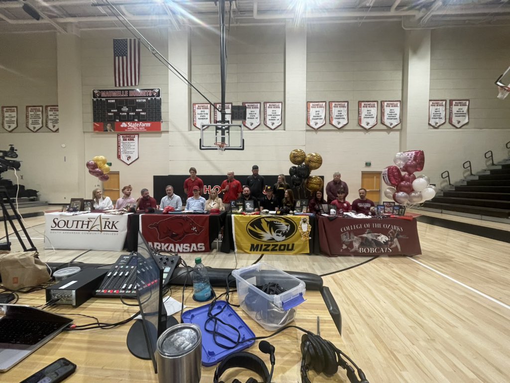Kevin Bohannon (@kbobaseballguru) on Twitter photo Welcome to Signing Day from Maumelle High School. The Hornets will have four young men sign NLIs today. <a href="/Peyton_h_lee/">Peyton Lee</a> is headed to <a href="/RazorbackBSB/">Arkansas Baseball</a>. <a href="/blaizer0825/">Blaize ward</a> is headed to <a href="/MizzouBaseball/">Mizzou Baseball</a> Chandler Eubanks headed to Ozarks and Grayson Johnston headed to <a href="/SouthArkbseball/">SouthArk CC Baseball</a> Welcome to Signing Day from Maumelle High School. The Hornets will have four young men sign NLIs today. <a href="/Peyton_h_lee/">Peyton Lee</a> is headed to <a href="/RazorbackBSB/">Arkansas Baseball</a>. <a href="/blaizer0825/">Blaize ward</a> is headed to <a href="/MizzouBaseball/">Mizzou Baseball</a> Chandler Eubanks headed to Ozarks and Grayson Johnston headed to <a href="/SouthArkbseball/">SouthArk CC Baseball</a>