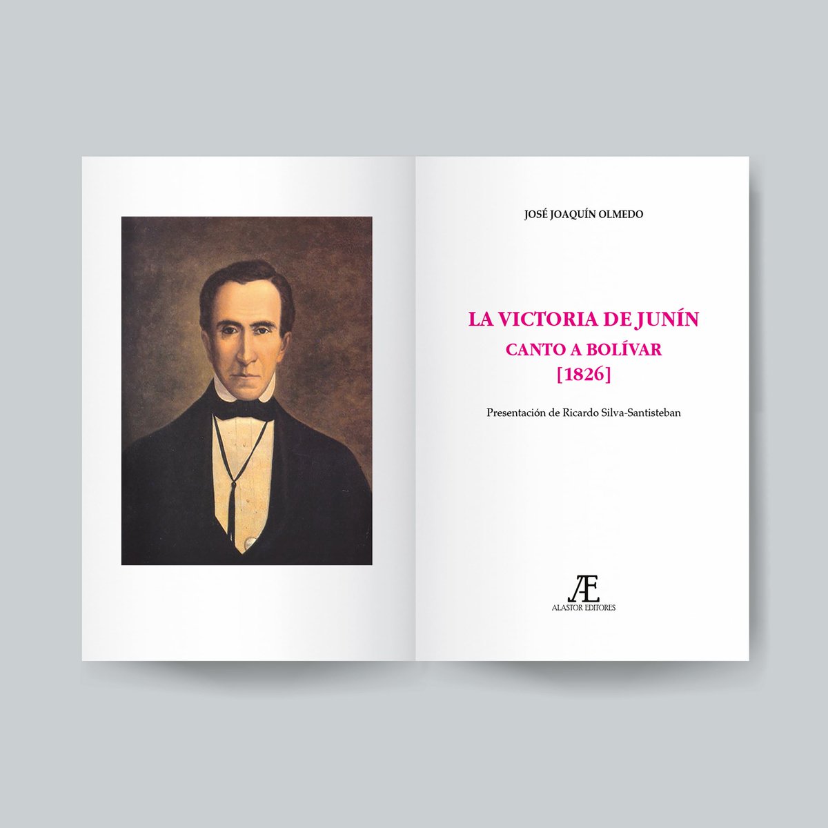 AlastorEditores's tweet photo. Ya disponible para envíos a nivel nacional nuestra nueva publicación: La victoria de Junín. Canto a Bolívar [1826], de José Joaquín Olmedo, cuarto título de nuestra colección de facsimilares Espejo del tiempo, publicado en conmemoración del bicentenario de nuestra independencia. https://t.co/0ConSmVlv7
