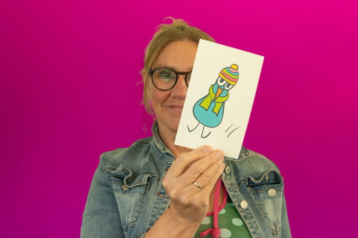 SimonetdeVries1's tweet photo. Elke dag een kaart
Vandaag: met muts 

#kaartjes #blij  #echtepostisleuker https://t.co/jh1HRSTaqT