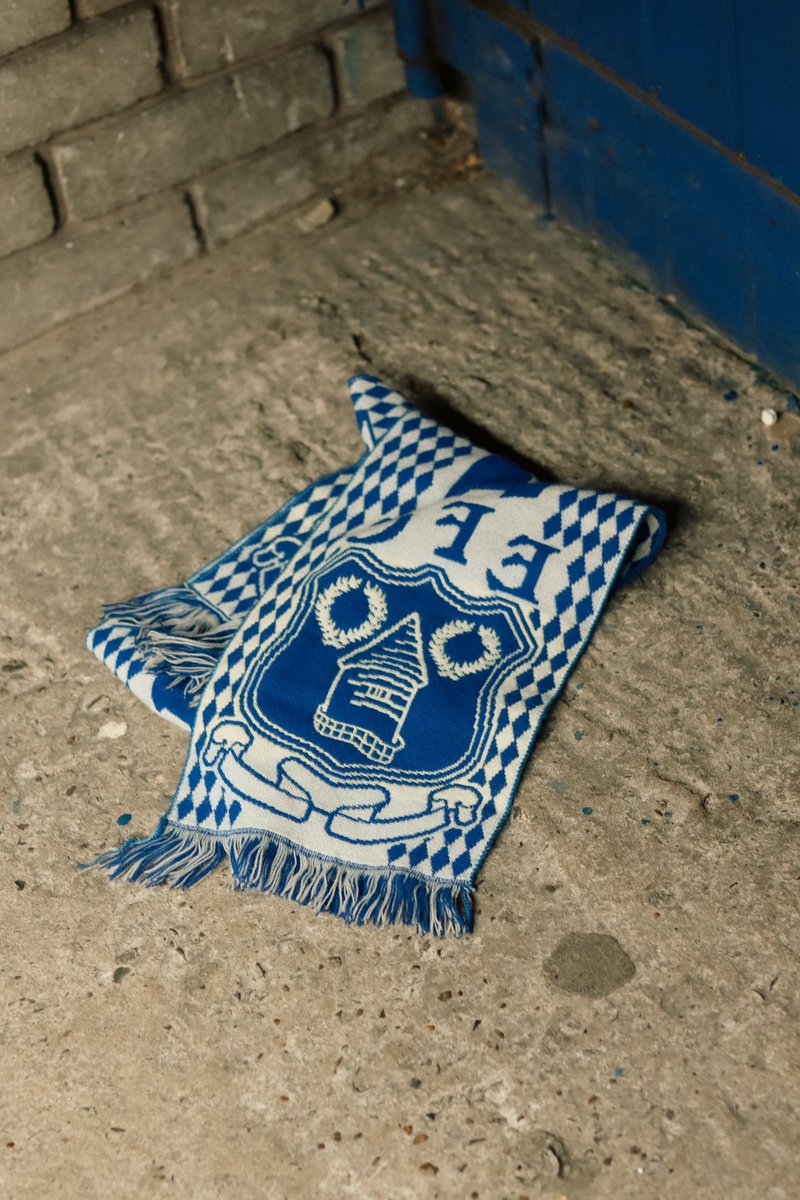 mintisculture's tweet photo. Rare ‘90s Evertonia, brought to Goodison by Real Oviedo fans 🤝

Goodison Road 
April 2024 https://t.co/smoj6wwCNe