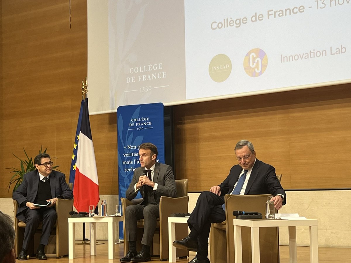 m_aragoneses's tweet image. Today we had thought-provoking panel with Philippe Aghion, Emmanuel Macron, and Mario Draghi with interventions of @a_bergeaud and many others highlighting an optimistic message for the EU: 

We have to think about moving fast and moving together