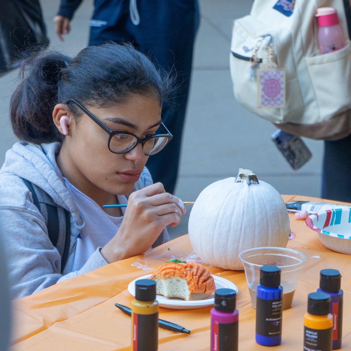 Getting into the fall spirit. 🎨🎃    

#SaintPetersUniversity #PeacockNation