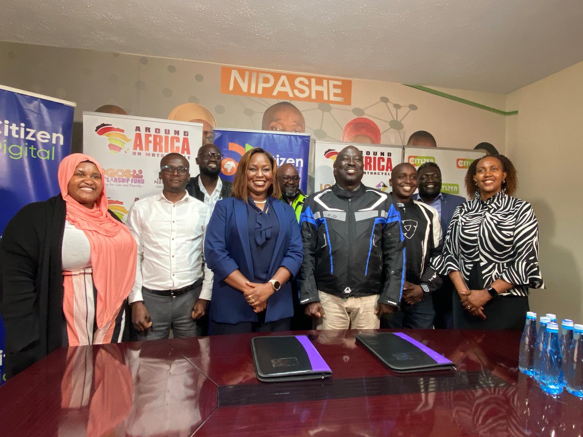 NairobiChapel's tweet photo. It is TIME for the exciting journey to #50ForALifetime!
Introducing the #AroundAfricaOnMotorcycle Media Partner - CITIZEN TV & DIGITAL!
Let's take on the shores of Africa for the future of Africa!
@NickKorir @citizentvkenya @PrivateBikersKe
#PartnerForGood #LogosEndowmentFund https://t.co/vhTx3NPEpk