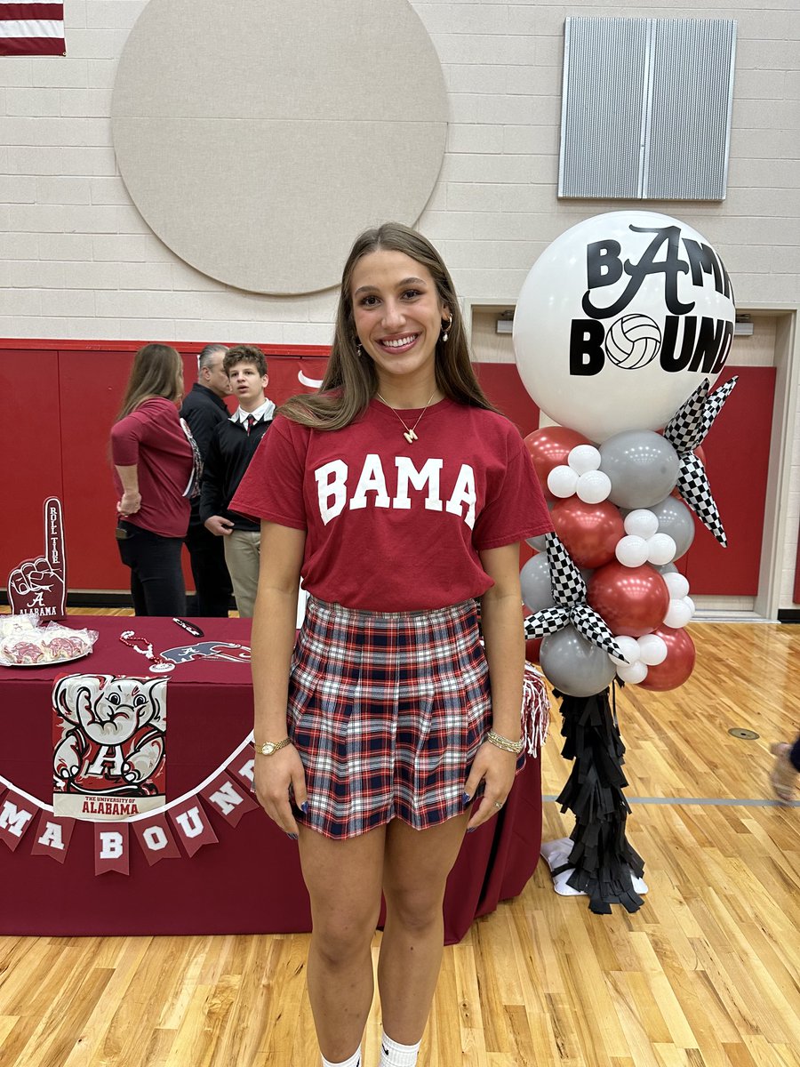 DennisKnightSMN's tweet photo. Savannah Christian’s Maggie Kyriakides signed to play volleyball at Alabama today ⁦@SCPSAthletics⁩ ⁦@AlabamaVBall⁩ ⁦@OfficialGHSA⁩ https://t.co/uR6xuNuTIY