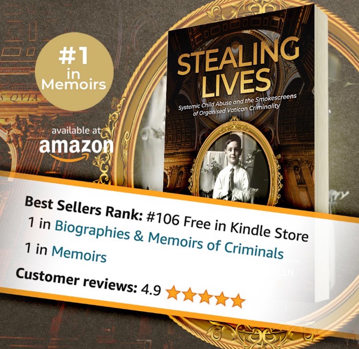 In Stealing Lives I discuss the lasting impact of being constantly abused by people who were supposed to keep me safe.
This abuse has been a major obstacle throughout my entire life, making it difficult to form friendships, have a normal life in society, and overcome the trauma