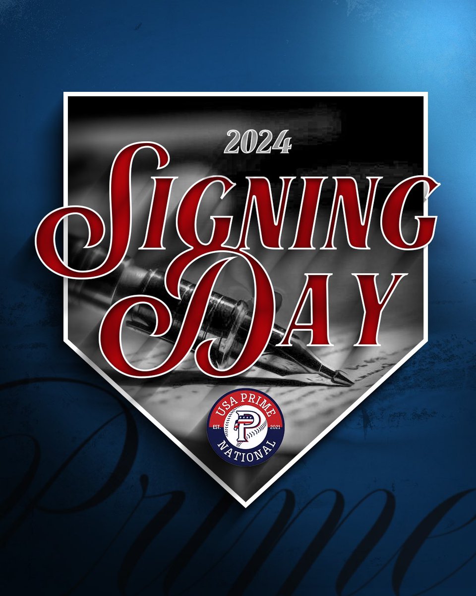USA Prime National Program (@usaprimenat) on Twitter photo Congratulations to ALL of our 2025 graduates that are signing with their respective school today! This is just the beginning and we are excited to see how the journey plays out ‼️‼️✍🏻✍🏻
#PrimeDudes | #PrimeMovement🇺🇸 <a href="/USA_PrimeBB/">USA Prime Baseball</a> Congratulations to ALL of our 2025 graduates that are signing with their respective school today! This is just the beginning and we are excited to see how the journey plays out ‼️‼️✍🏻✍🏻
#PrimeDudes | #PrimeMovement🇺🇸 <a href="/USA_PrimeBB/">USA Prime Baseball</a>