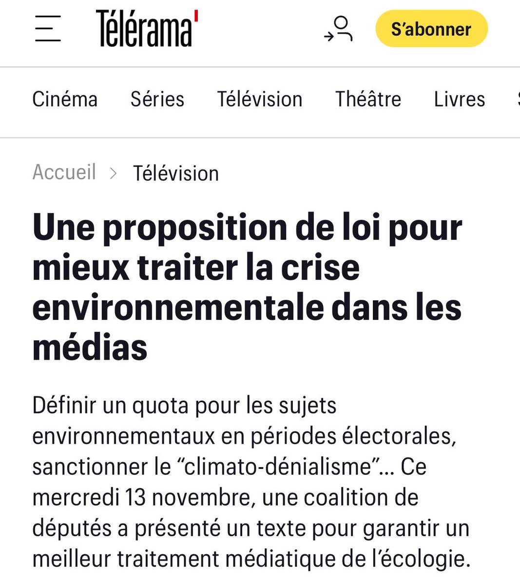 QuotaClimat's tweet photo. ÇA Y EST ! Après plus de 2 ans de travaux, 10 députés issus de 8 groupes politiques déposent à l’Assemblée nationale une proposition de loi sur le traitement médiatique des enjeux environnementaux ! https://t.co/iKTfc1NKT6