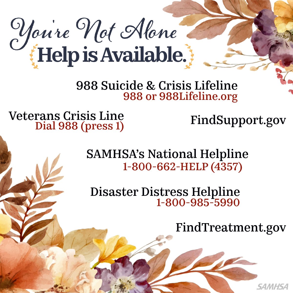SAMHSA tweet media