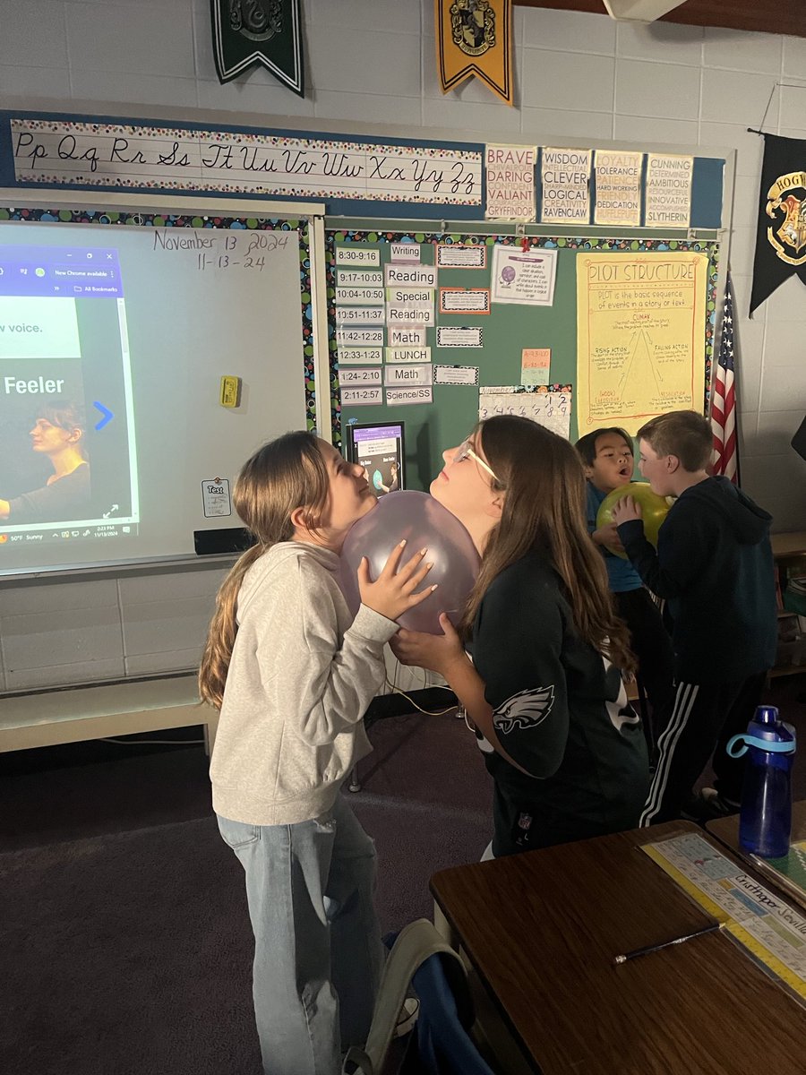 Ms.White's class is learning about #SoundWaves #DolphinsMakePositiveWaves