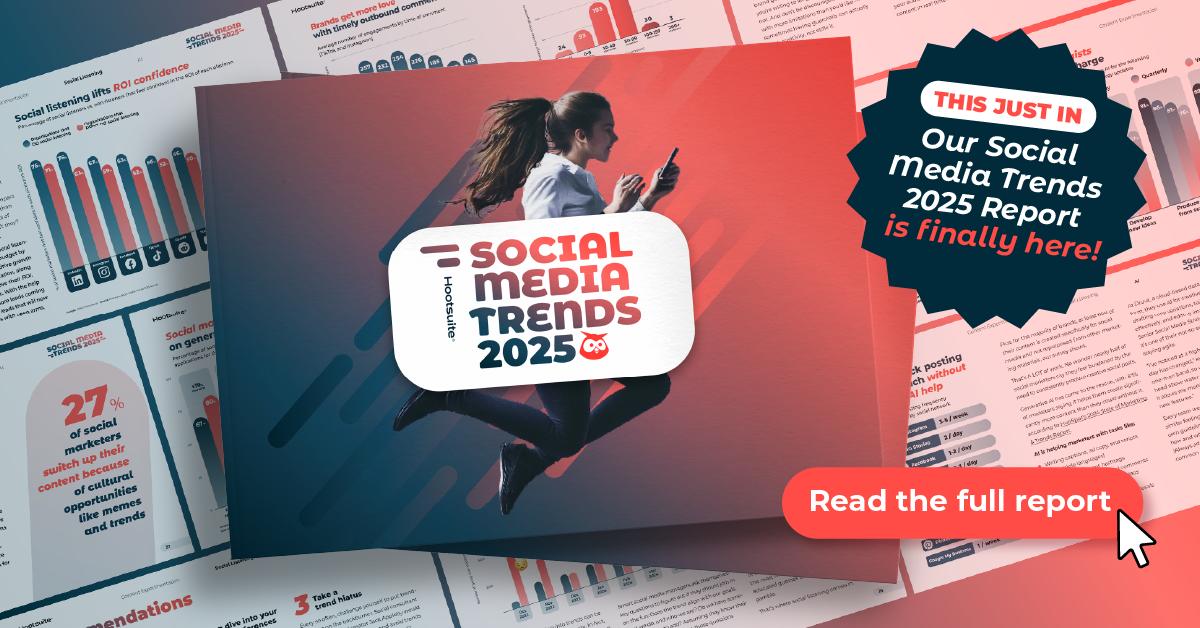 AMEsquerdo's tweet photo. Listen up, we have some *serious* intel for you — like what the best social marketers have in common 🗞️

Find out if you have it too! Read our new Social Media Trends 2025 report now: https://t.co/Ken0lXfPRU https://t.co/xSCC9HFMyg