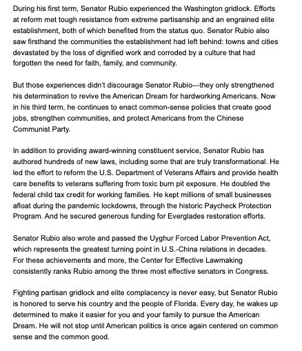 808constituent's tweet photo. Now official, Rubio is nominated for SoS.
#NoRubio https://t.co/PHPs0Kerho