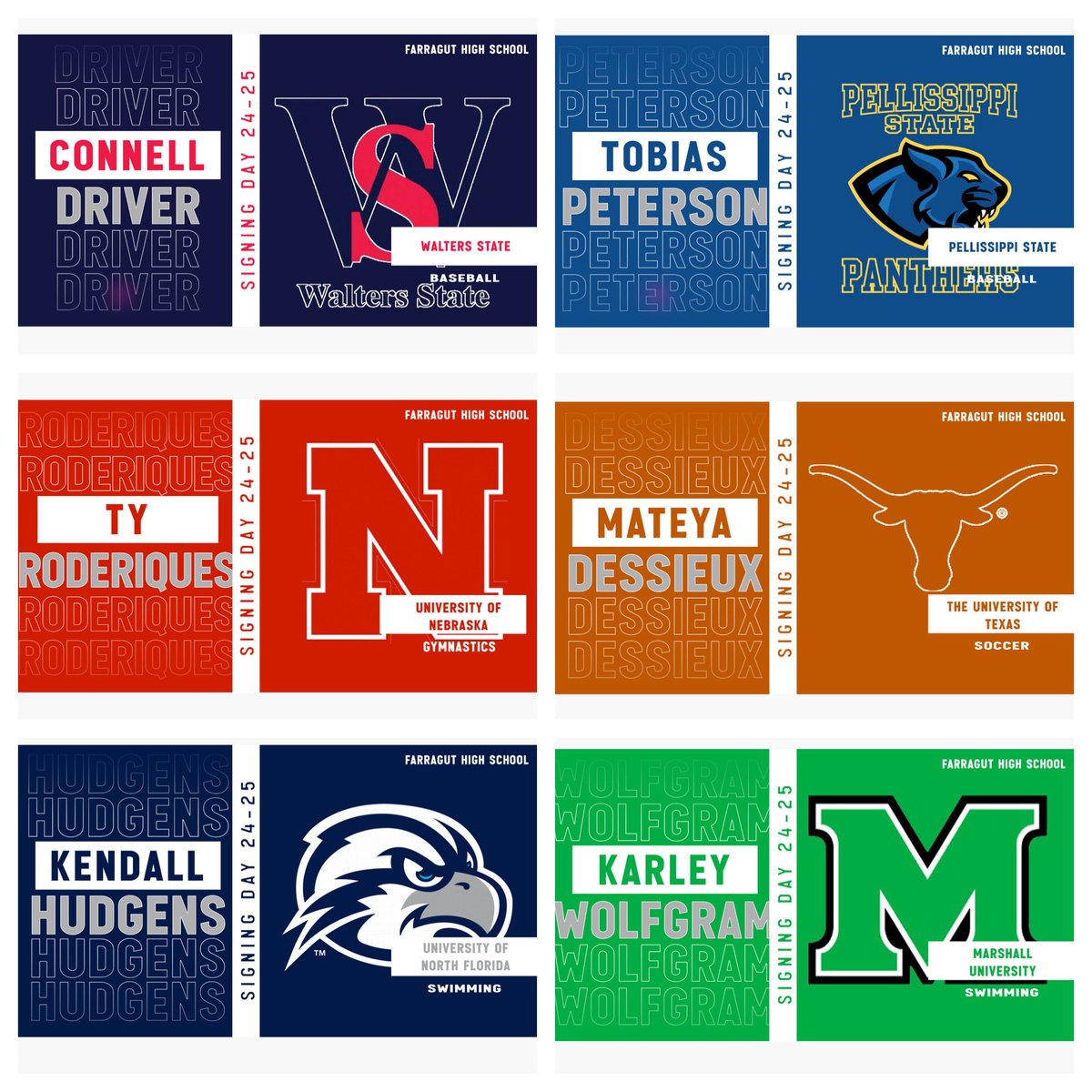Farragut High School ⚓️ November College Signees