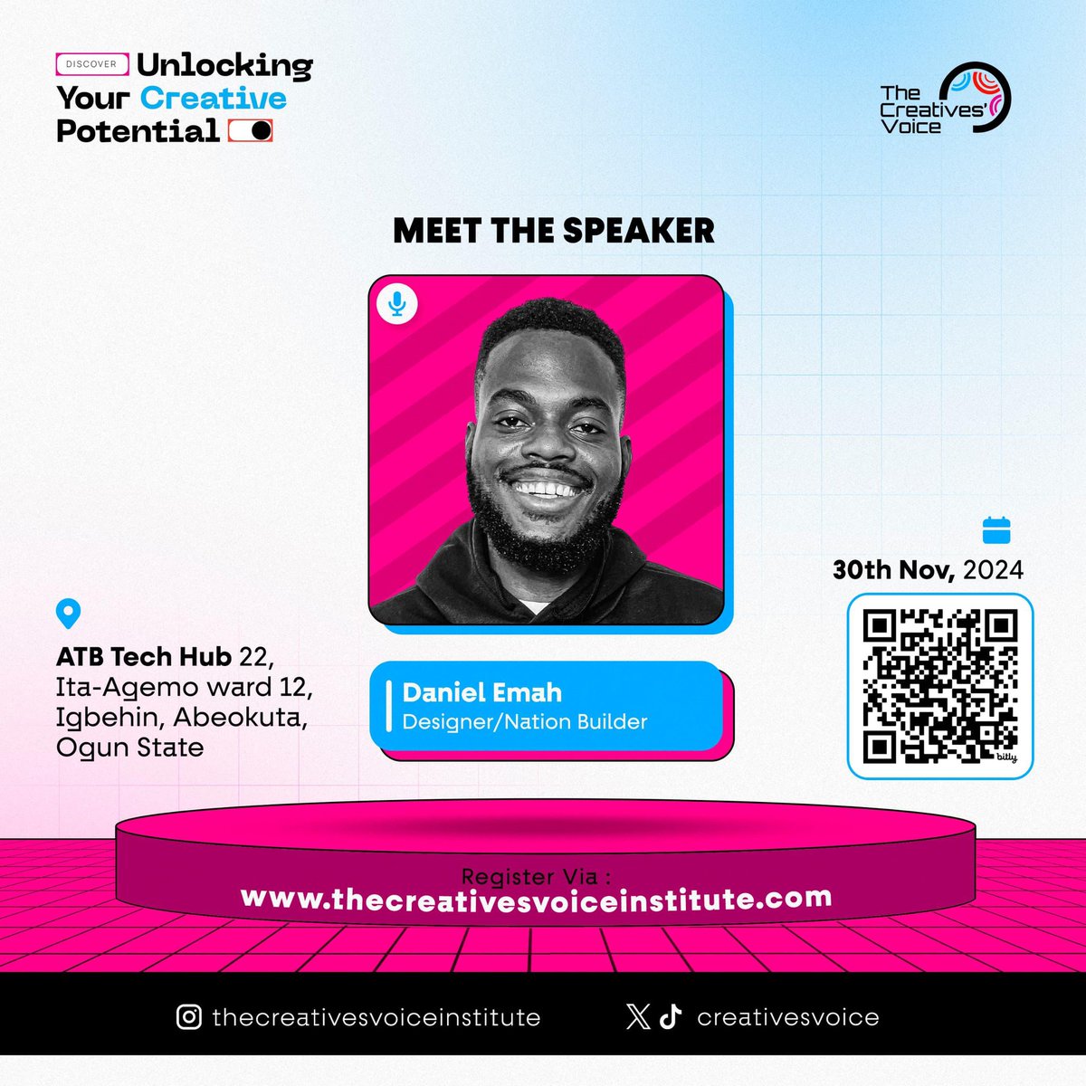 CreativesVoicee's tweet image. 🎤 Speaker Reveal! 🎤
Introducing Daniel Emah @iamdannymaine, a visionary in tech education and healthcare innovation!
Over the past nine years, Daniel has mentored over 1,000 young individuals, helping them carve out successful careers in tech.