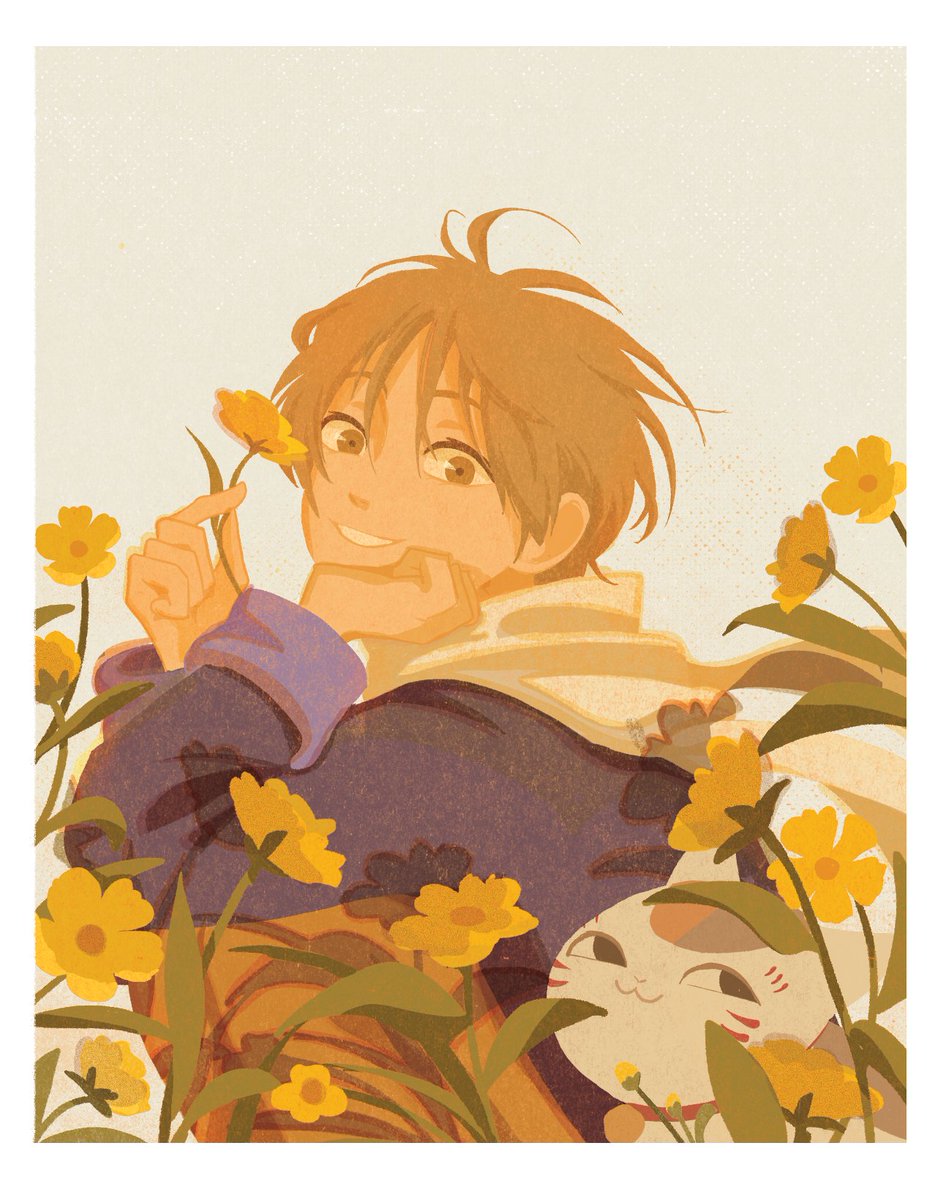 ginkohs's tweet photo. just a boy and his cat (working on new natsume yuujinchou stuff! hehe) https://t.co/RbU18BVSFr